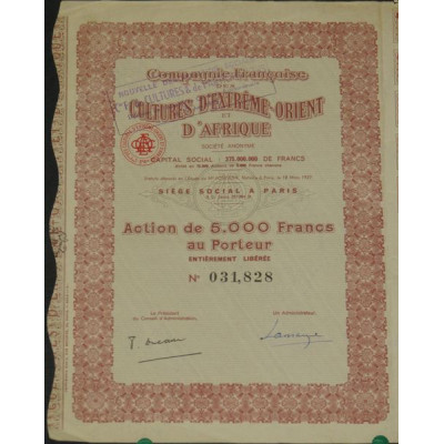 Cie Française des Cultures d'Extrême-Orient et Afrique