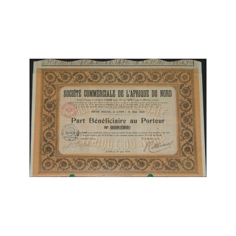 Sté Commerciale de l'Afrique du Nord (PB)