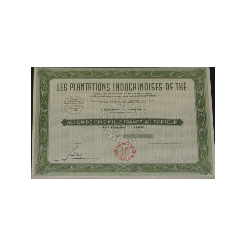 Les Plantations Indochinoises de Thé (Ac) (blanquette)