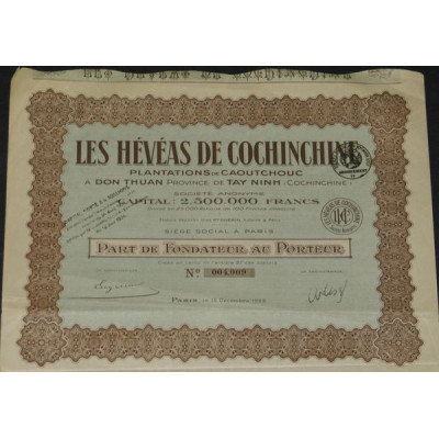 Les Hévéas de Cochinchine - Plantations de Caoutchouc (PF)