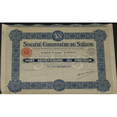 Sté Cotonnière de Saïgon (PB)