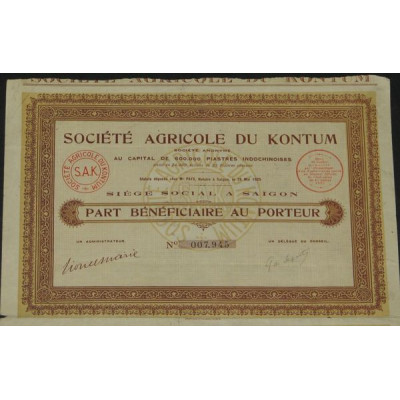 Sté Agricole du Kontum (PB)