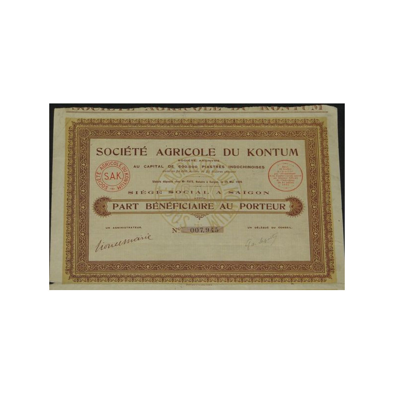 Sté Agricole du Kontum (PB)