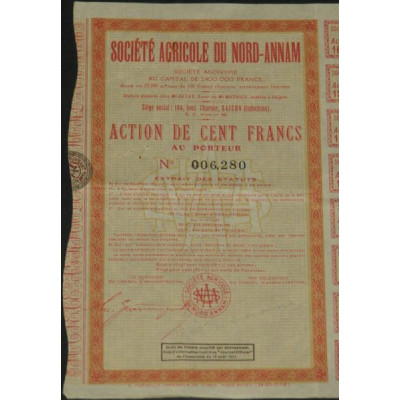 Sté Agricole du Nord-Annam