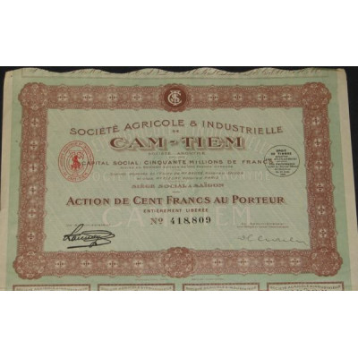 Sté Agricole et Industrielle de Cam-Tiem (Act)