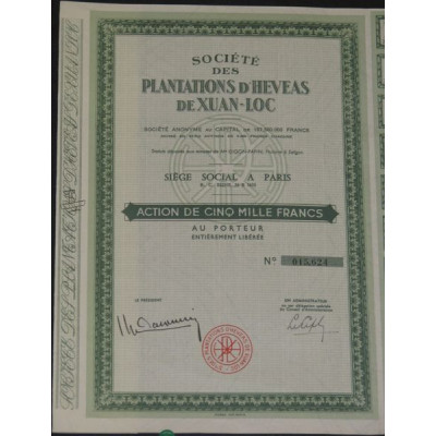 Sté des Plantations d'Hévéas de Xuan-Loc