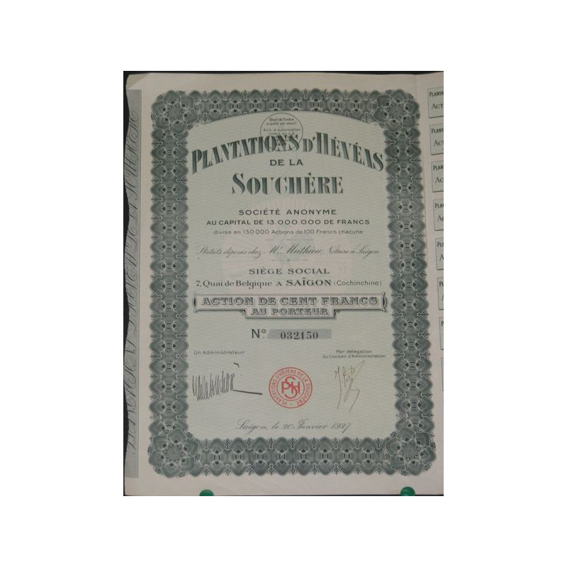 Plantations d'Hévéas de la Souchère (Act)