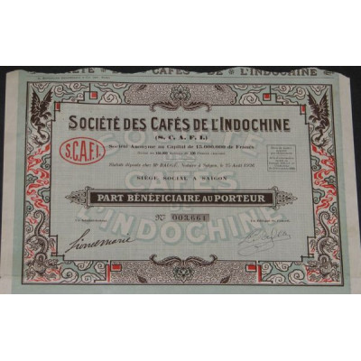 Sté des Cafés de l'Indochine (S.C.A.F.I.) (PB)