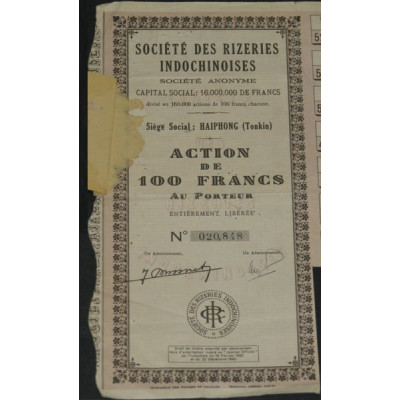 Sté des Rizeries Indochinoises