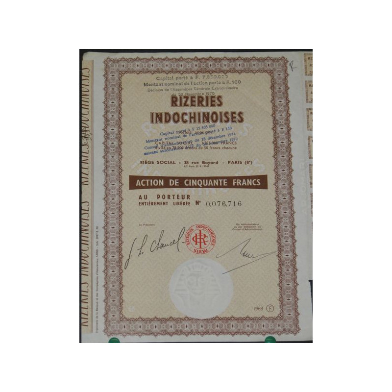 Rizeries Indochinoises (Act 50 F)