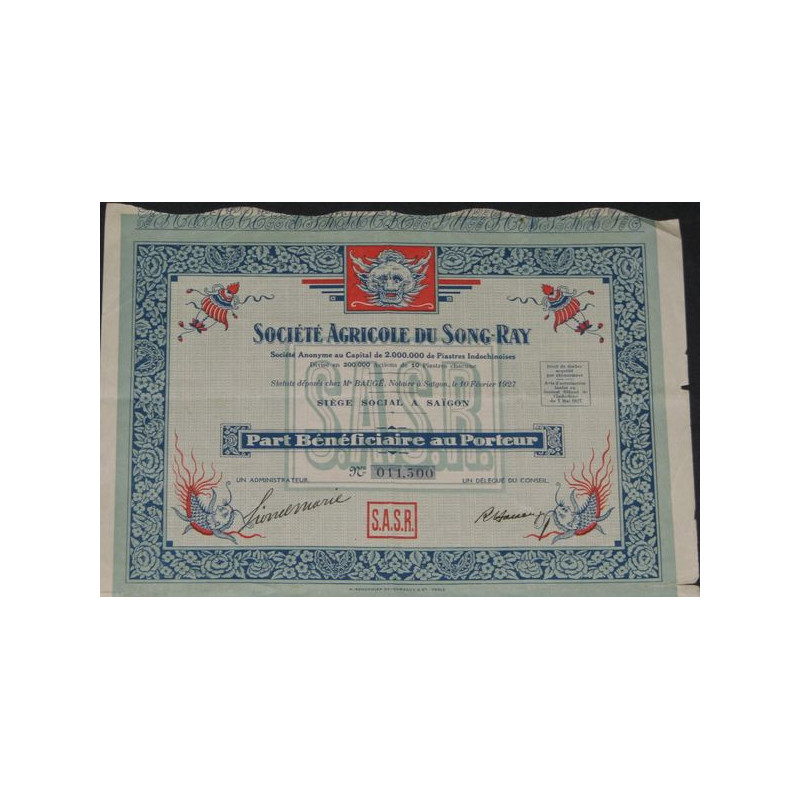 Sté Agricole du Song-Ray (PB)