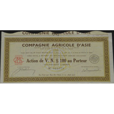 Cie Agricole d'Asie