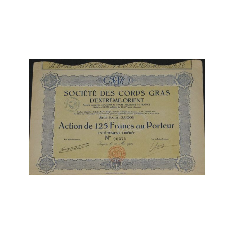 Sté des Corps Gras d'Extrême-Orient