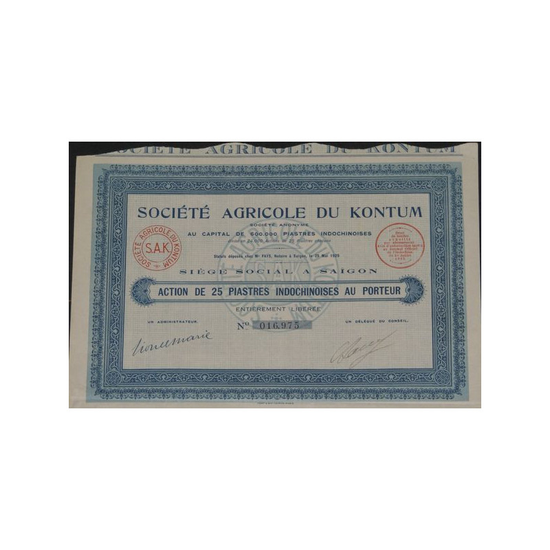 Sté Agricole du Kontum (Act)