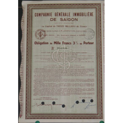 Cie Générale Immobilière de Saïgon