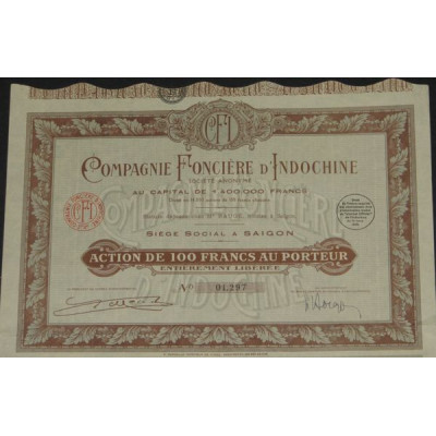 Cie Foncière d'Indochine (Act)