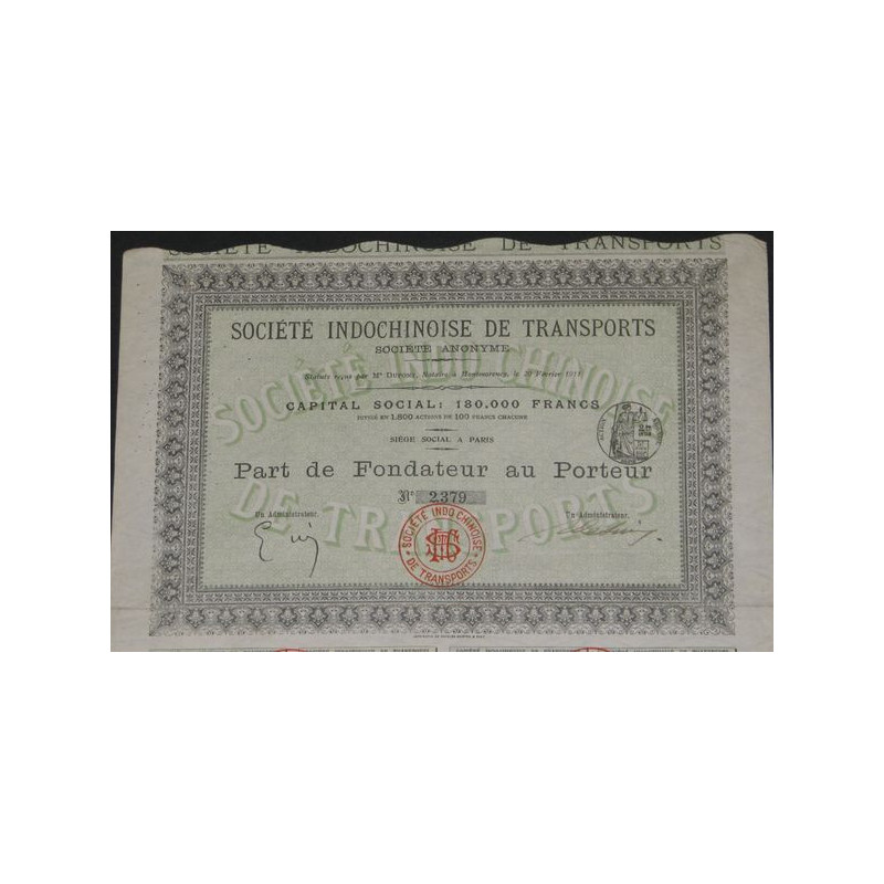 Sté Indochinoise de Transports (PF)