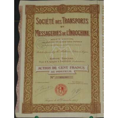 Sté des Transports et Messageries de l'Indochine (Ac)