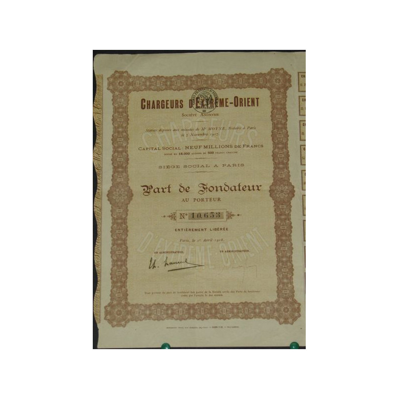 Chargeurs d'Extrême-Orient (PF)