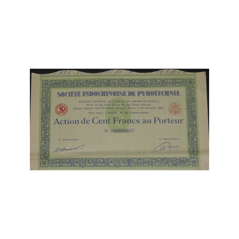 Sté Indochinoise de Pyrotechnie