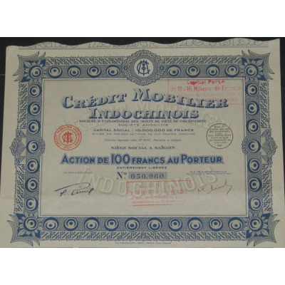 Crédit Mobilier Indochinois (Ac)