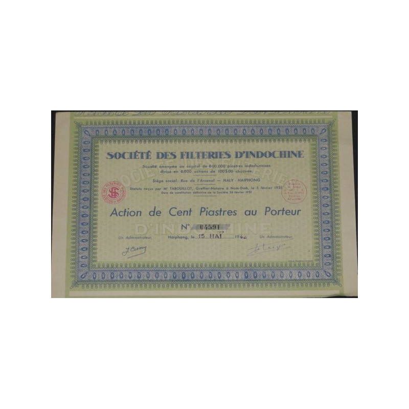 Sté des Filteries d'Indochine