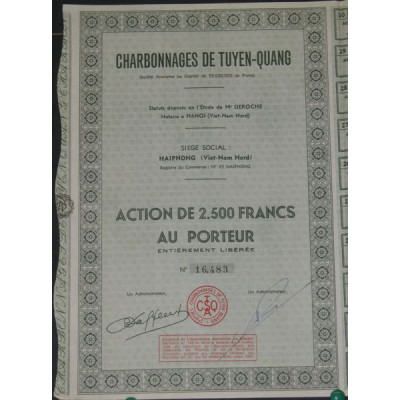 Charbonnages de Tuyên-Quang (Act 2500 F)