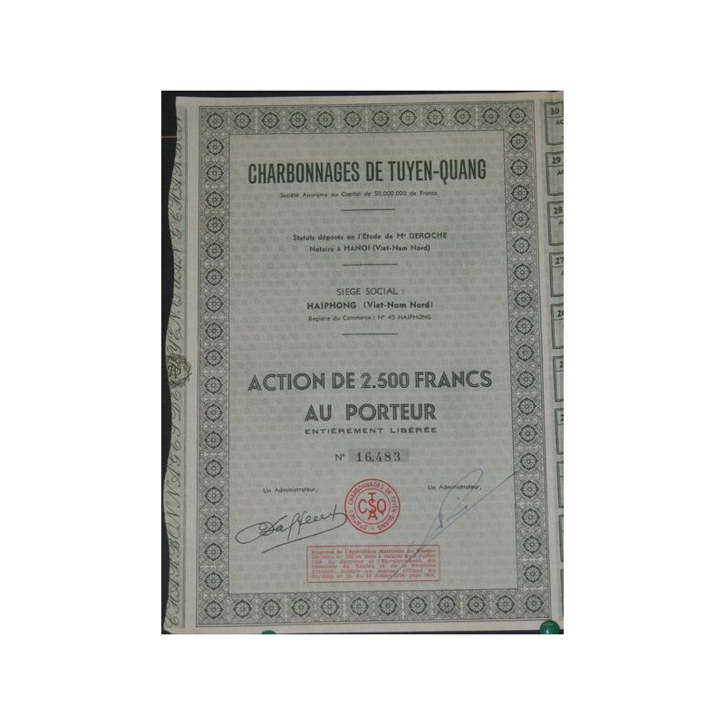 Charbonnages de Tuyên-Quang (Act 2500 F)