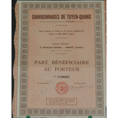 Charbonnages de Tuyên-Quang (PB)