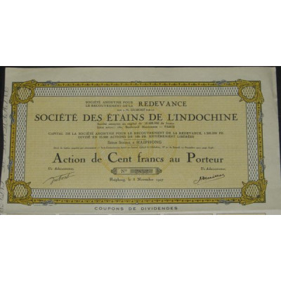 Sté des Etains du Cammon (Redevance)