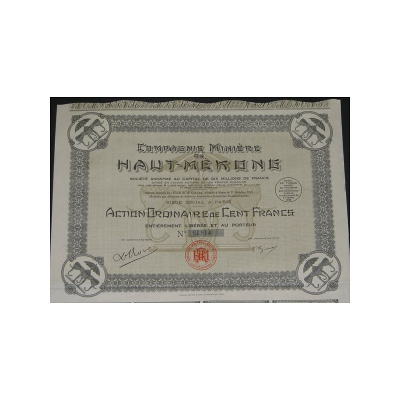 Cie Minière du Haut-Mékong (Ac)