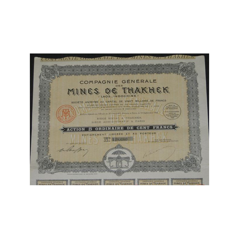 Cie Générale des Mines de Thakhek