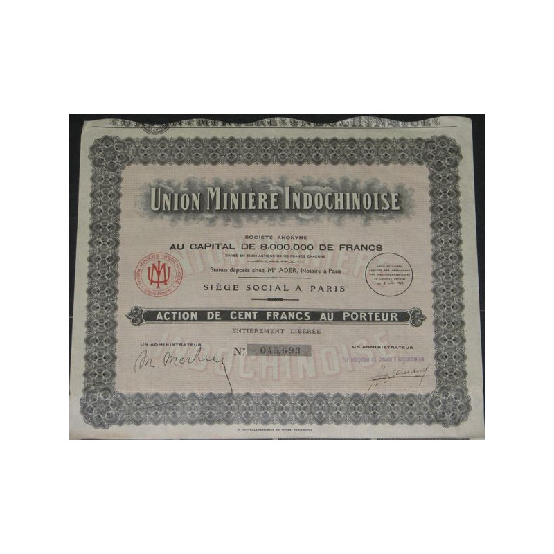 Union Minière Indochinoise (Ac)