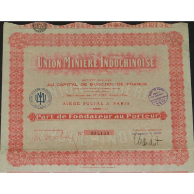 Union Minière Indochinoise (PB)