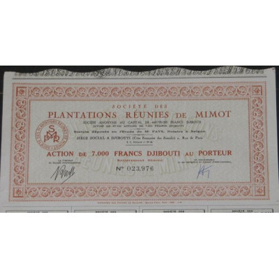 Sté des Plantations Réunies de Mimot