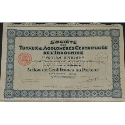 Sté des Tuyaux Agglomérés Centrifugés de l'Indochine "Stacindo"