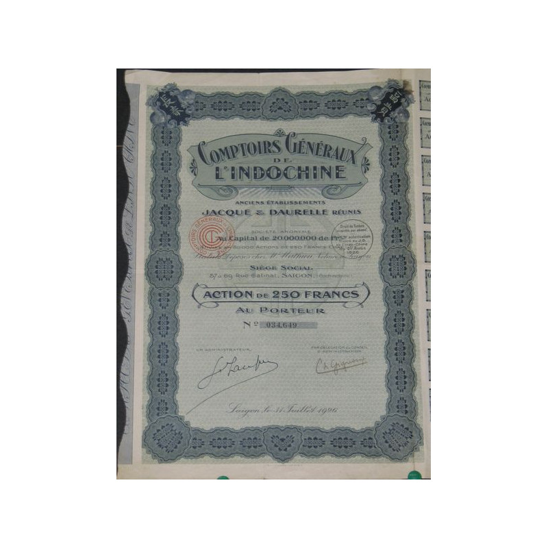 Comptoirs Généraux de l'Indochine (Act 250 F)