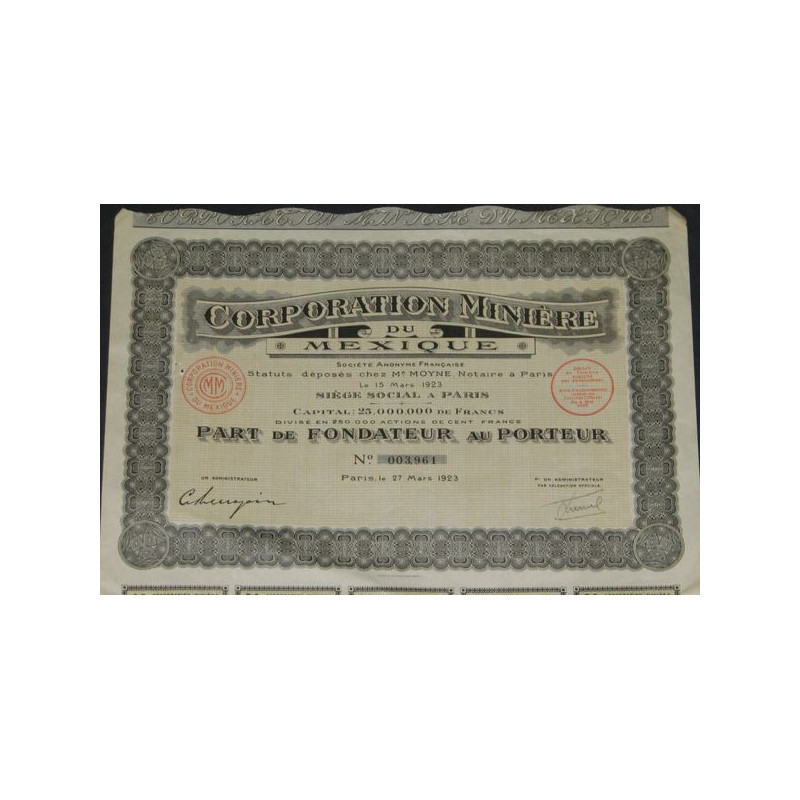 Corporation Minière du Mexique (PF)
