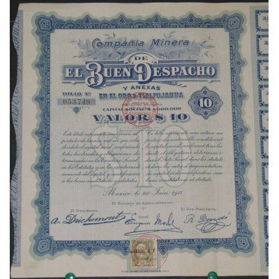 Cia Minera de El Buen Despacho en El Oro & Tlalpujahua