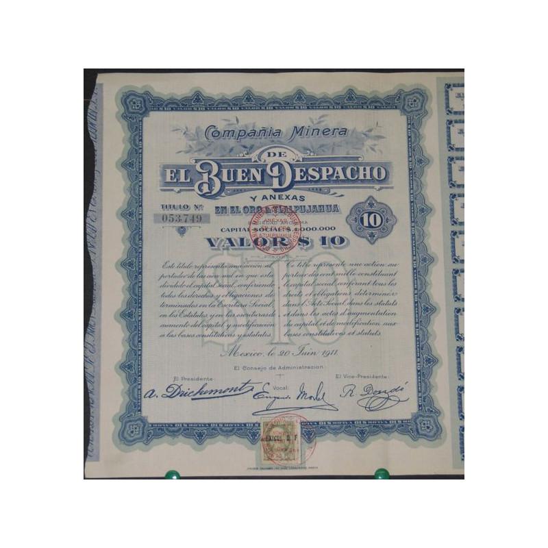 Cia Minera de El Buen Despacho en El Oro & Tlalpujahua