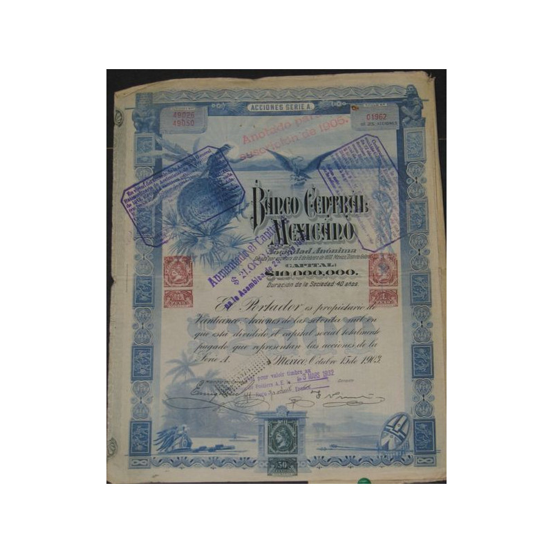 Banco Central Mexicano (25 Ac)