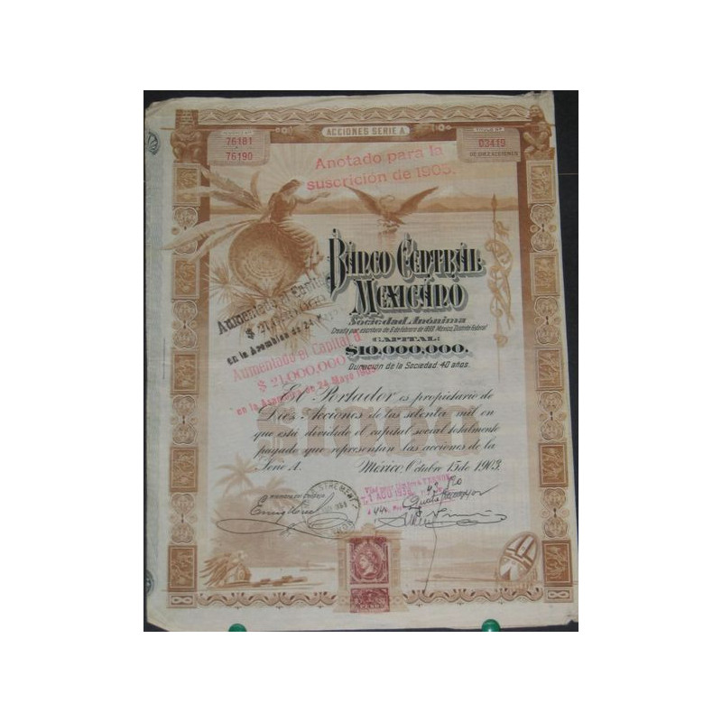 Banco Central Mexicano (10 Ac)
