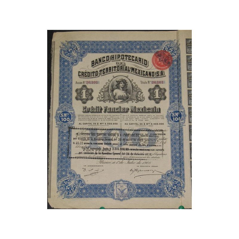 Banco Hipothécario de Crédito Territorial Mexicano - Crédit Foncier Mexicain (Ac)