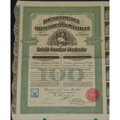 Banco Hipothécario de Crédito Territorial Mexicano - Crédit Foncier Mexicain (Obl)