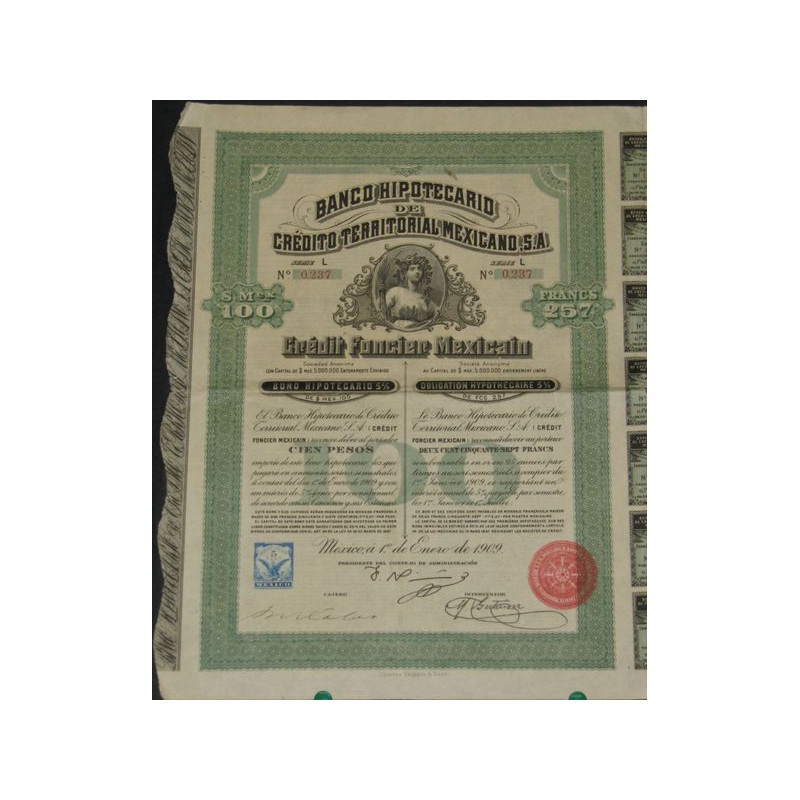 Banco Hipothécario de Crédito Territorial Mexicano - Crédit Foncier Mexicain (Obl)