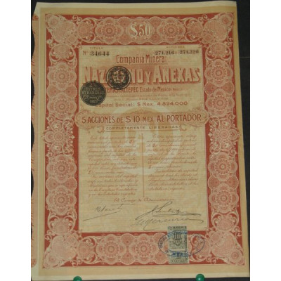 Cia Minera Nazareno y Anexas en Temascaltepec (5 Ac)