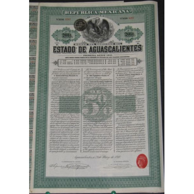 Estado de Aguascalientes (Bon 200 Piastres)
