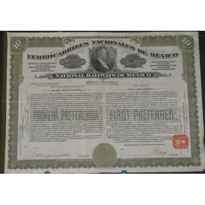 Ferrocarriles Nacionales de Mexico - Chemins de Fer Nationaux du Mexique (10 Act )