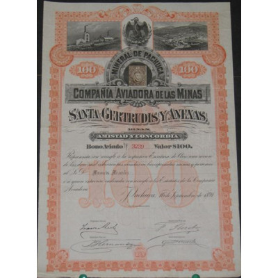 Mineral de Pachuca - Cia Aviadora de las Minas Santa Gertrudis