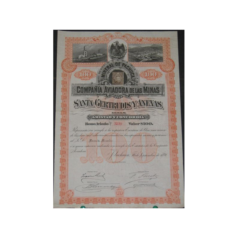 Mineral de Pachuca - Cia Aviadora de las Minas Santa Gertrudis